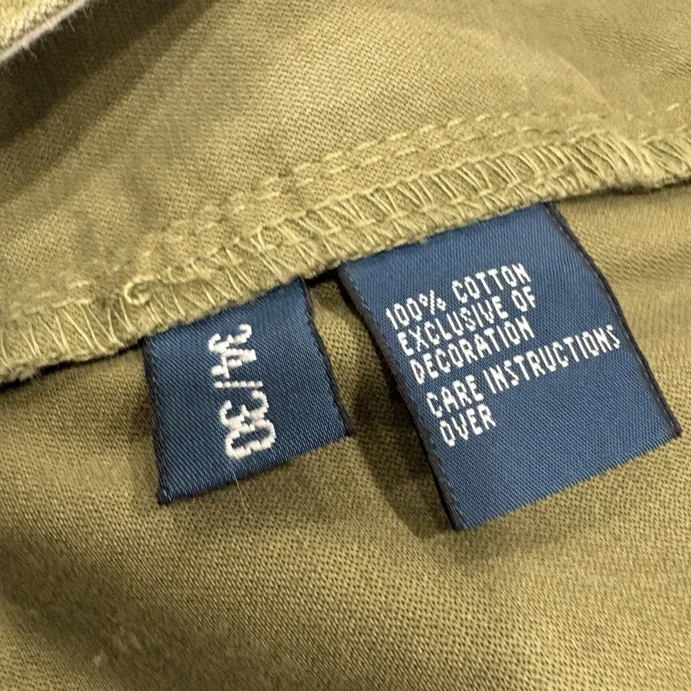 Polo Ralph Lauren Olive Green Pants Mens 34x30 Polo Player Logo Cotton‎